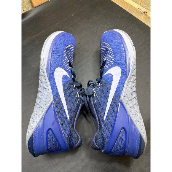 Nike Metcon DSX Flyknit Dark Royal Blue Mens 7.5 Training Shoes